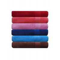 Extra Soft Multicolor Cotton Hand Towel Set of 6