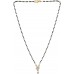 Gold Plated and American Diamond Mangalsutra Pendant Necklace Set