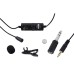 Boya BYM1 Omnidirectional Lavalier Condenser Microphone with 20ft Audio Cable (Black)