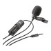 Boya BYM1 Omnidirectional Lavalier Condenser Microphone with 20ft Audio Cable (Black)