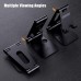 Aluminum Adjustable Mobile Phone Foldable Holder Stand Dock Mount for All Smartphones, Tabs, Kindle, iPad (Black)