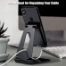 Aluminum Adjustable Mobile Phone Foldable Holder Stand Dock Mount for All Smartphones, Tabs, Kindle, iPad (Black)