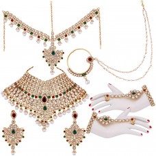 Traditional Gold Plated Kundan Ethnic Bridal Jewellery Set for Women