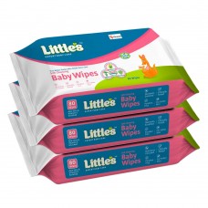 Little's Soft Cleansing Baby Wipes with Aloe Vera pack of 3