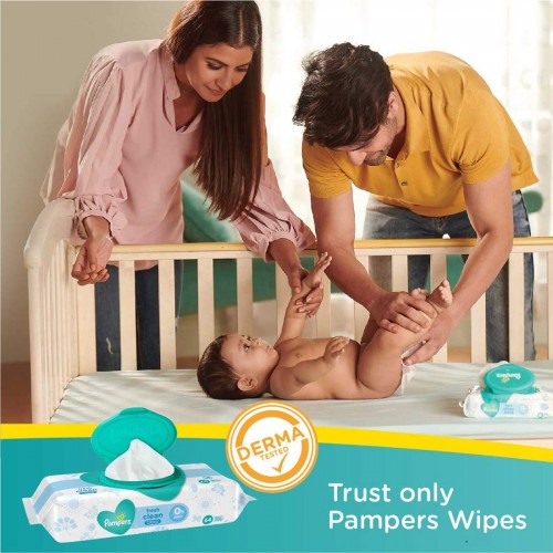 Pampers All round Protection Pants, Large size baby diapers 42 Count, Anti  Rash diapers, Lotion with