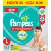 Pampers Pants, Large size baby diapers (L) 64 Count, Anti Rash diapers, Lotion with Aloe Vera