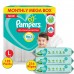 Pampers Pants, Large size baby diapers (L) 64 Count, Anti Rash diapers, Lotion with Aloe Vera