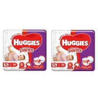 Huggies Wonder Pants Small (S) Size Baby Diaper Pants, 112 count (Combo Pack 2x Small 56 count)